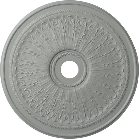 Ekena Millwork Oakleaf Ceiling Medallion (Fits Canopies up to 6 1/4"), 29 1/8"OD x 3 5/8"ID x 1"P, Primed White CM29OA
